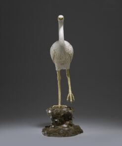 Tượng con cò bằng đồng