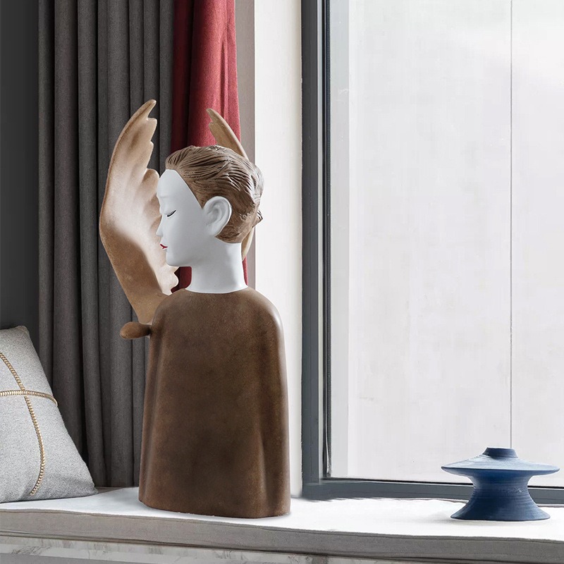 Tượng decor trang trí kệ tivi trừu tượng