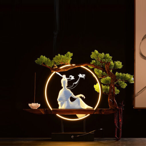 tuong-phat-quan-am-tho-tai-gia ̀ Thác khói trầm hương Phật Quan Âm Bồ Tát CD2012