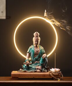 Thác khói trầm hương Phật Quan Âm cầm kinh