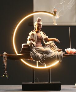 Thác khói xông trầm hương Phật Quan Âm Bồ Tát