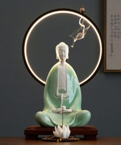 Thác khói trầm hương Phật Tây Phương Tam Thánh