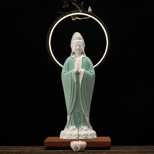 Thác khói trầm hương Quan Âm Bồ Tát đẹp Thác khói trầm hương Quan Âm Bồ Tát đẹp