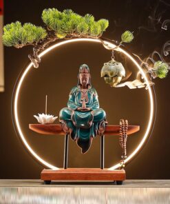 Thác khói xông trầm hương Quan Âm Bồ Tát