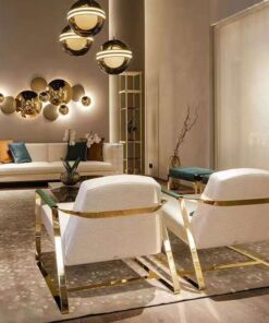 Phù điêu kim loại trang trí kết hợp đèn Led