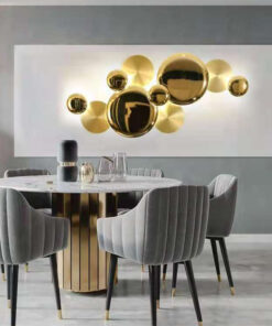 Phù điêu kim loại trang trí kết hợp đèn Led