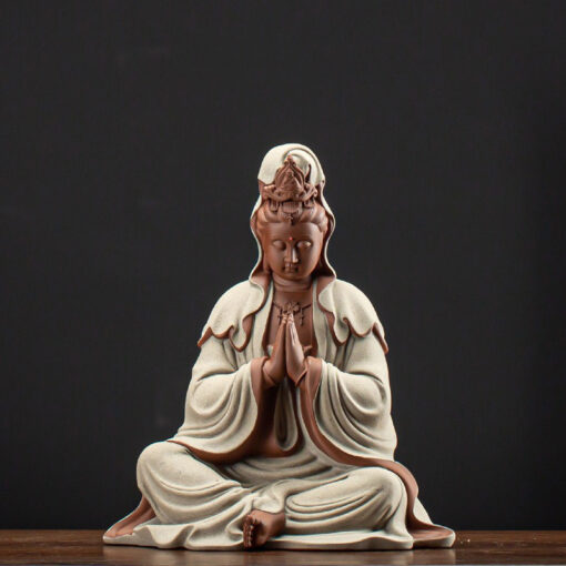 thac-khoi-tram-huong-den-led-ket-hop-tuong-quan-am 5 Thác khói trầm hương đèn Led kết hợp tượng Quan Âm