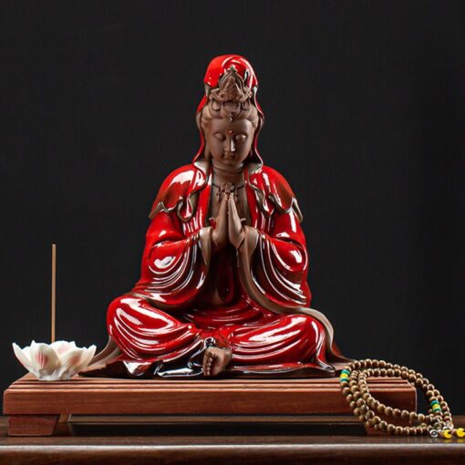 thac-khoi-tram-huong-den-led-ket-hop-tuong-quan-am 7 Thác khói trầm hương đèn Led kết hợp tượng Quan Âm