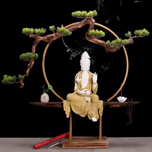 thac-khoi-tram-huong-phat-quan-am-lon-tho-tai-gia 1 Thác khói trầm hương Phật Quan Âm lớn thờ tại gia