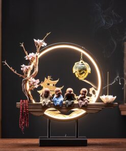 Thác khói trầm hương mẫu chú tiểu 4 không