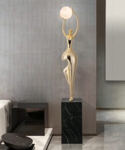 Tượng đèn mạ điện sang trọng