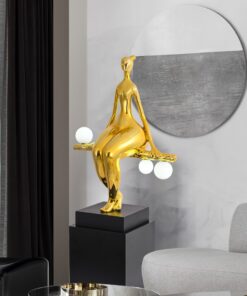 Tượng điêu khắc nghệ thuật kết hợp đèn trang trí