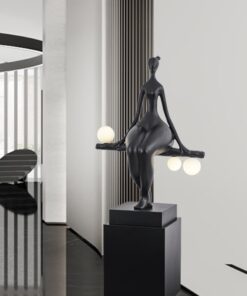 Tượng điêu khắc nghệ thuật kết hợp đèn trang trí