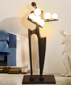 Tượng điêu khắc ôm đèn