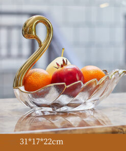 Đĩa trái cây hình thiên nga