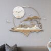 Đồng hồ treo tường kết hợp tranh phong cảnh