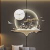 Đồng hồ treo tường kết hợp tranh phong cảnh