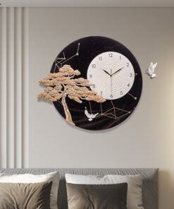 Đồng hồ treo tường tùng và hạc