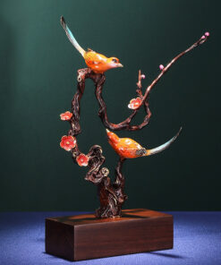 Mẫu decor chim uyên ương để bàn