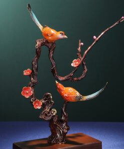 Mẫu decor chim uyên ương để bàn