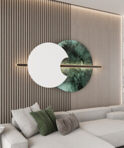 Tranh sắt treo phòng khách tối giản