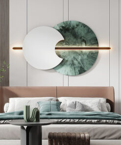 Tranh sắt treo phòng khách tối giản