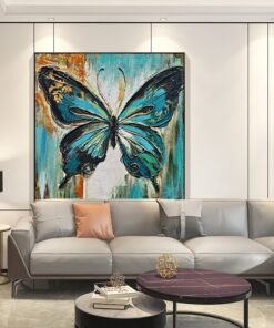 Tranh sơn dầu bươm bướm