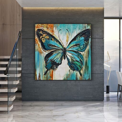 tranh-son-dau-buom-buom 4 Tranh sơn dầu bươm bướm