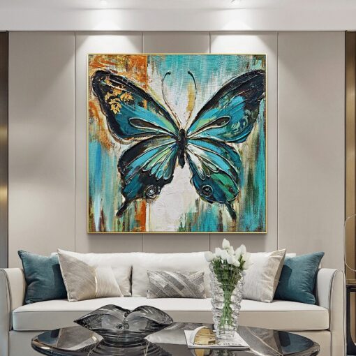 tranh-son-dau-buom-buom 5 Tranh sơn dầu bươm bướm