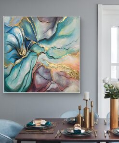 Tranh sơn dầu vẽ tay trừu tượng