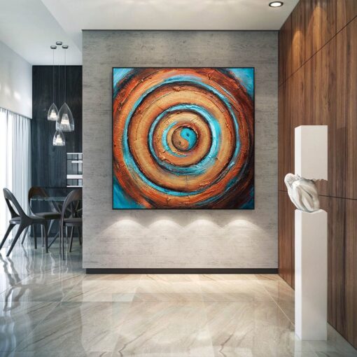 tranh-son-dau-vong-tron-am-duong 1 Tranh sơn dầu vòng tròn Âm Dương