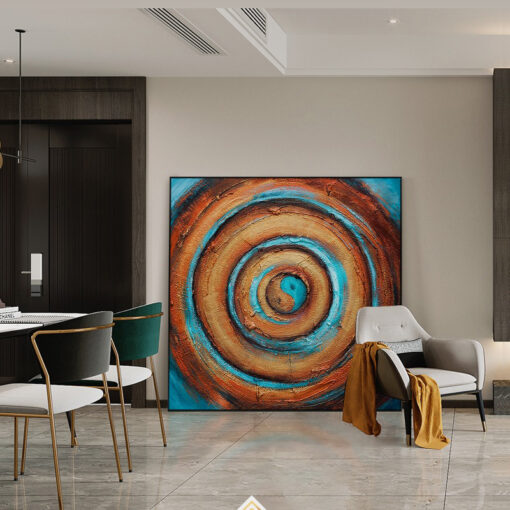 tranh-son-dau-vong-tron-am-duong 6 Tranh sơn dầu vòng tròn Âm Dương