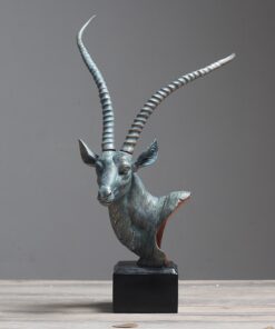 Tượng đầu linh dương để bàn