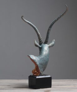 Tượng đầu linh dương để bàn