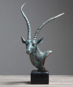 Tượng đầu linh dương để bàn