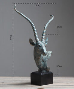 Tượng đầu linh dương để bàn