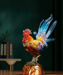 Tượng gà trống may mắn