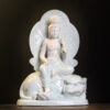 Tượng Phật Văn Thù - Phổ Hiền bằng gốm