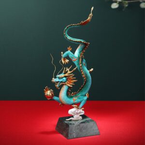 Tượng rồng bay, phượng múa bằng đồng nguyên chất