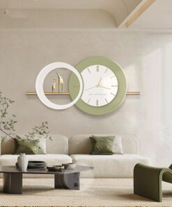 Đồng hồ treo phòng khách đôi voi như ý