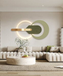 Phù điêu đèn Led 3D trang trí phòng khách