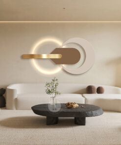 Phù điêu đèn Led 3D trang trí phòng khách