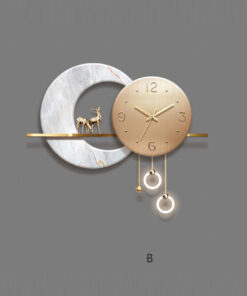 Đông hồ treo tường hình hươu nai