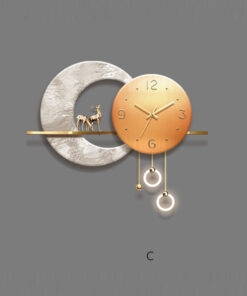 Đông hồ treo tường hình hươu nai