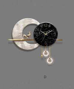 Đông hồ treo tường hình hươu nai