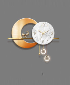 Đông hồ treo tường hình hươu nai