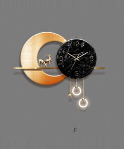 Đông hồ treo tường hình hươu nai