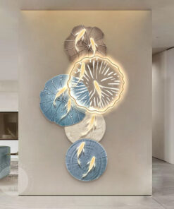 Tranh cửu ngư 3D cao cấp