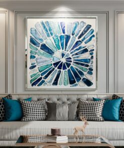 Tranh khảm trai nhân tạo sang trọng treo phòng khách