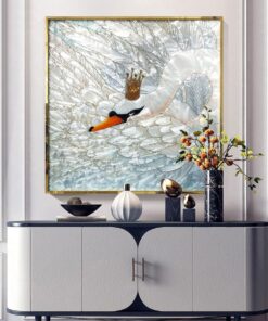 Tranh khảm trai nhân tạo hình thiên nga